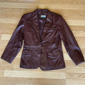 Vintage City Streets Leather Jacket Women’s Size‎ 12